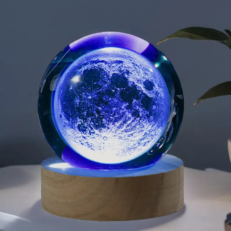 Crystal Multicolor Moon Globe